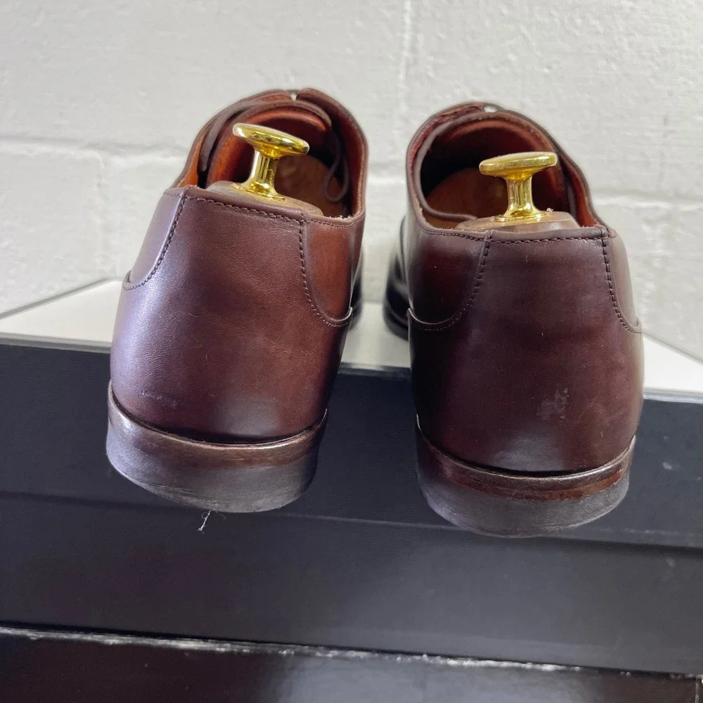 Wolf And Shepherd 9717 Brown Leather Cap Toe Oxford Dress‎ Shoes Men's 11 D